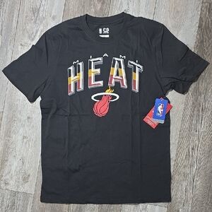 NBA | Miami Heat "Arched Plexi" Cotton Blend Graphic T-shirt *NWT